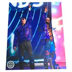 Chuck Taylor & Trent Beretta "Best Friends" Autographed AEW 8x10 Photo 100% Auth